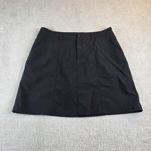 Patagonia Hiking Skort‎ Women's Sz 12 Black Outdoors Pockets